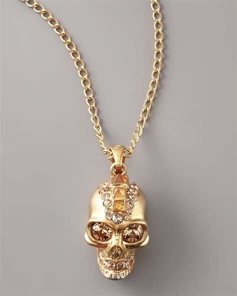 alexander mcqueen skull necklace.